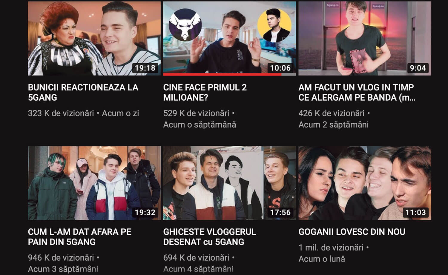 La 16 ani și aproape un milion de abonați, a pornit 5GANG: „E mult mai autentic să faci entertainment cu patru prieteni, having fun. Se vede chimia. Nu muzica e nucleul nostru.”